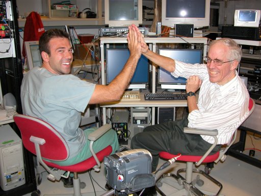 Dr. Richard Stein and an associate in an undated photo