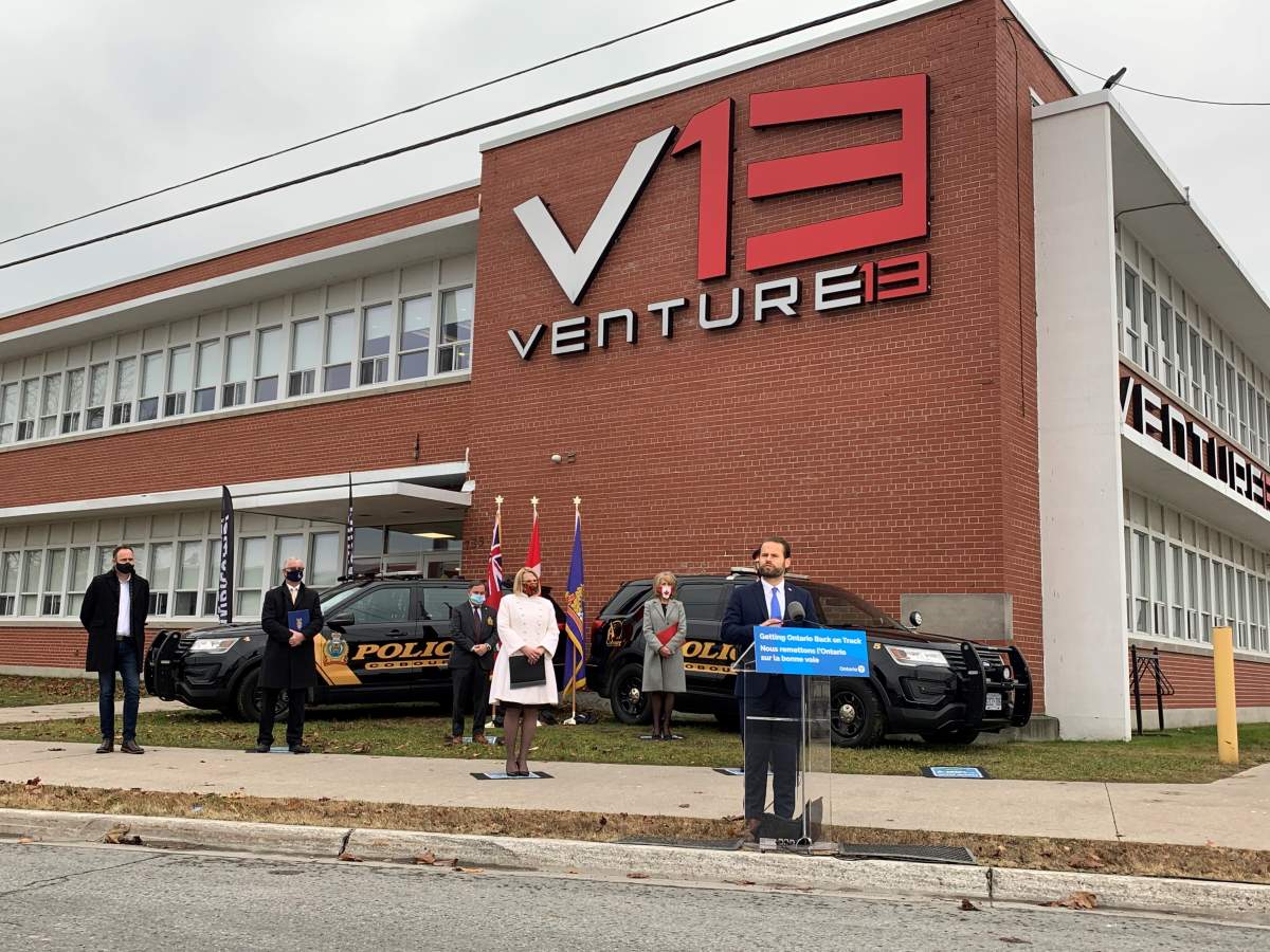 Northumberland Peterborough-South MPP David Piccini was in Cobourg with Ontario's Solicitor General on Friday to make the announcement. 