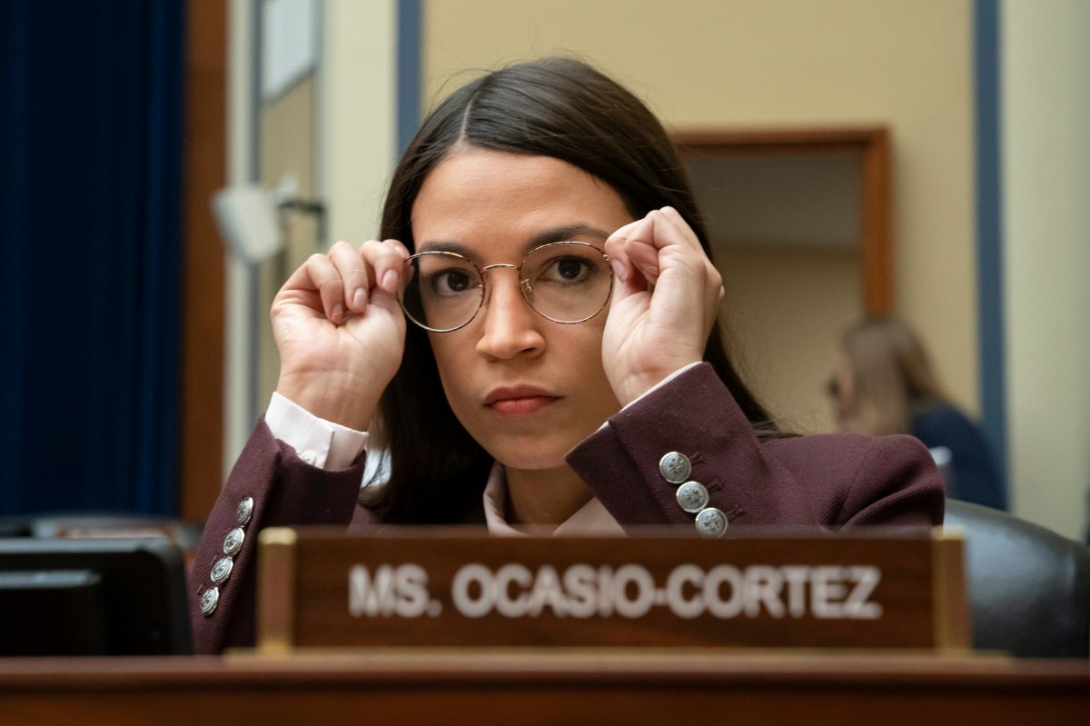 Rep. Alexandria Ocasio-Cortez, D-N.Y., attends a House Oversight Committee hearing on high prescription drugs prices shortly after her private meeting with Speaker of the House Nancy Pelosi, D-Calif., on Capitol Hill in Washington, Friday, July 26, 2019.