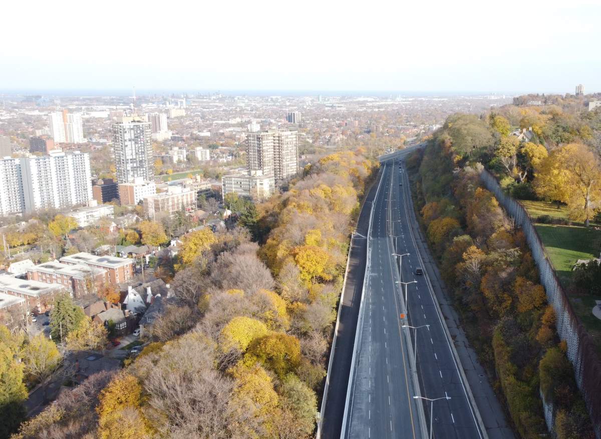 The City of Hamilton will reopen the upbound lanes of the Claremont Access on Dec. 4, 2020.