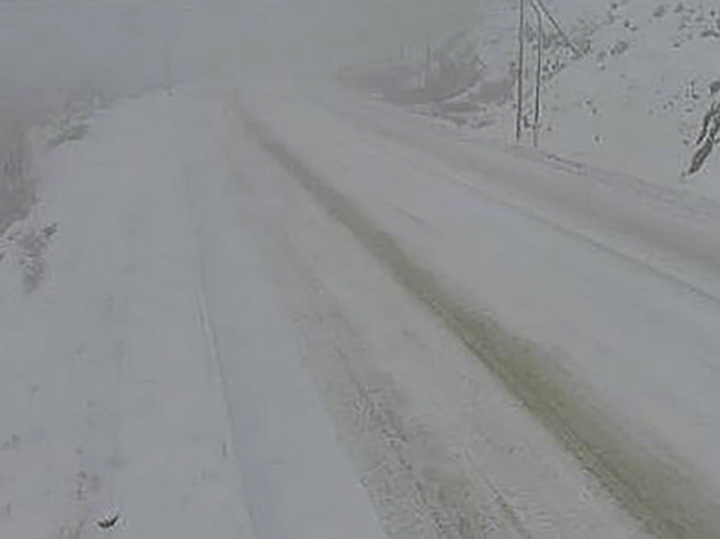 A winter storm warning as been issued for the Coquihalla Highway, between Hope and Merritt. This DriveBC webcam shows conditions Friday morning at the Coquihalla Summit, which has an elevation of 1,230 metres.