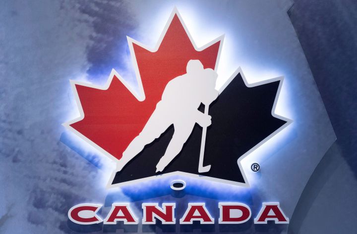 Hockey Canada logo at an event in Toronto on Wednesday Nov. 1, 2017. 
