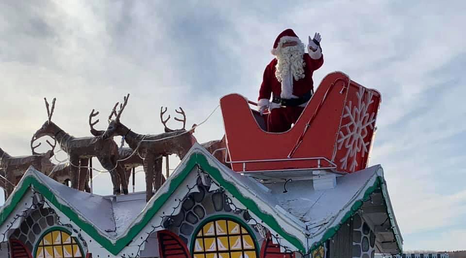 The 2020 London Santa Claus parade at the London International Airport, Nov. 14, 2020.