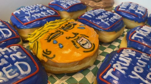 Vandal Doughnuts auctioned a dozen doughnuts in honour of Donald Trump losing the 2020 U.S. election.