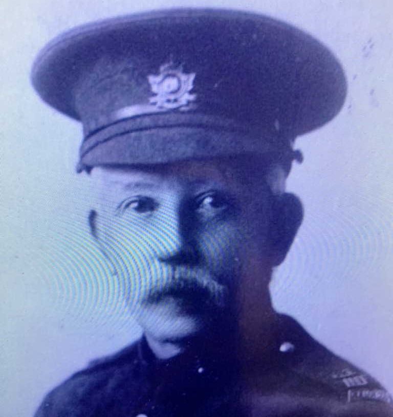Pte. James Baird Brown Sr. enlisted to fight in the First World War when he was 53, but lied about his age to pretend he was 43.