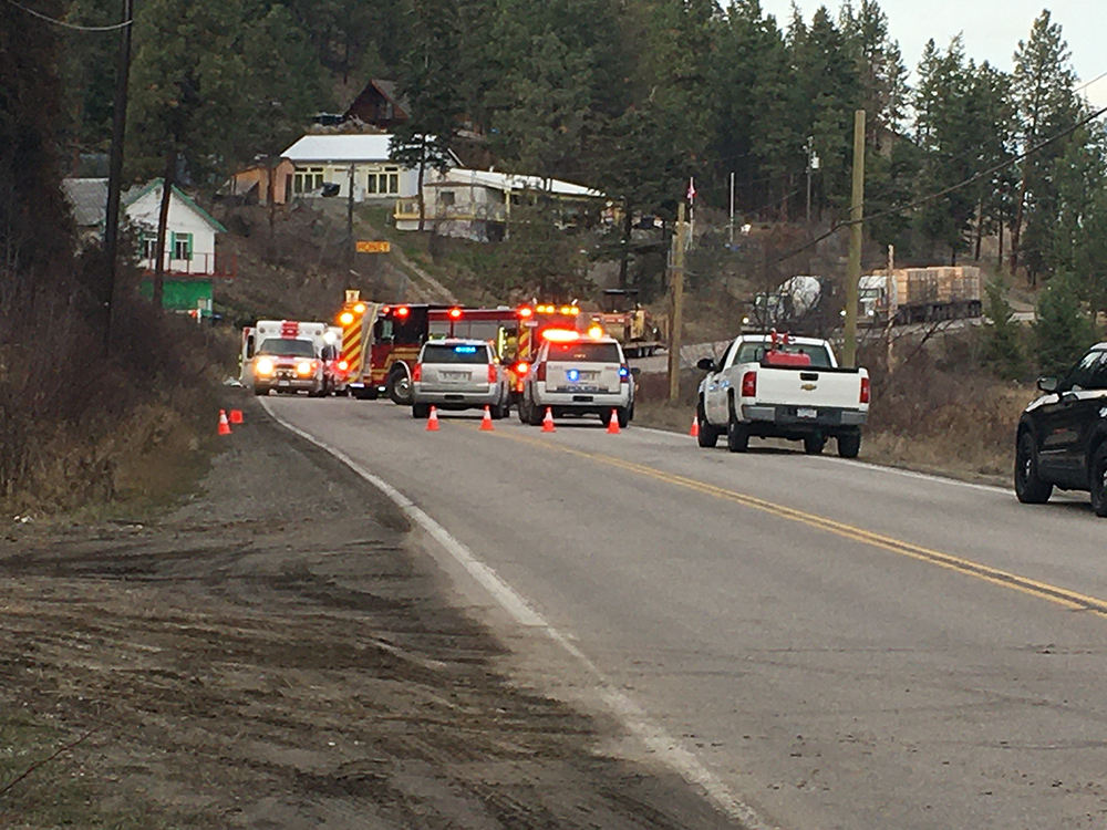 Police say a serious collision has forced the closure of Glenmore Road in Kelowna between John Hindle Drive and Shanks Road in Lake Country, near Highway 97.