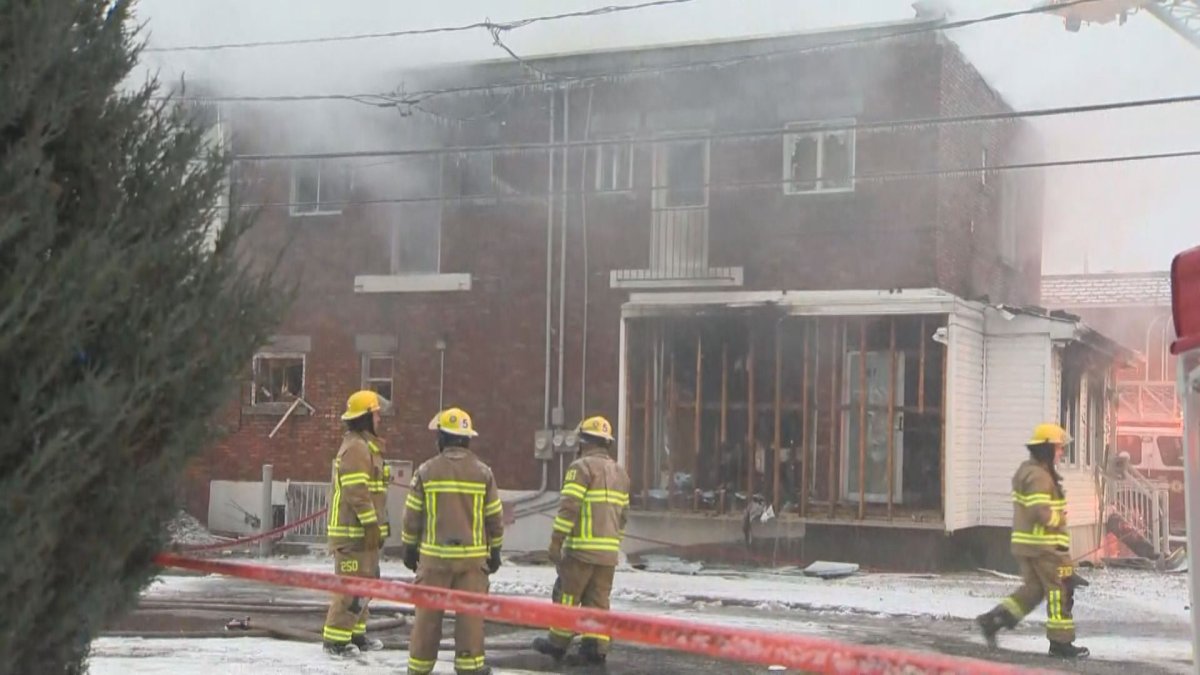 The Laval fire department was called to the scene early Wednesday.