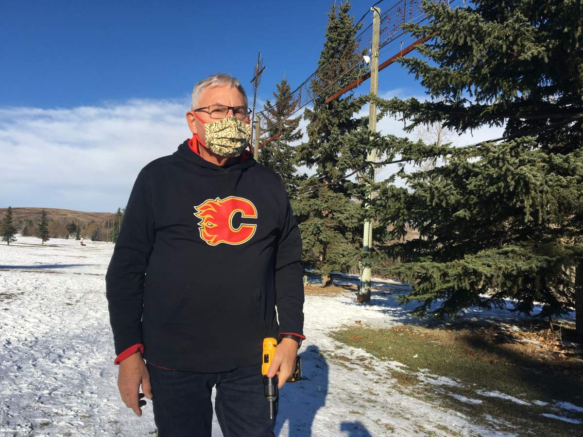 Lions Festival of Lights chairman Otto Silzer at confederation park, Sunday, Nov. 15, 2020.