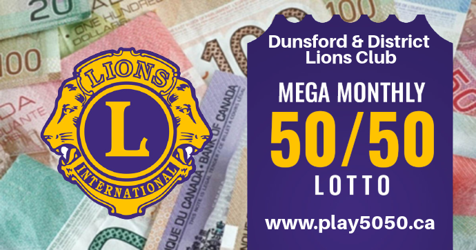 Dunsford & District Lions Mega 50/50 Lotto - image
