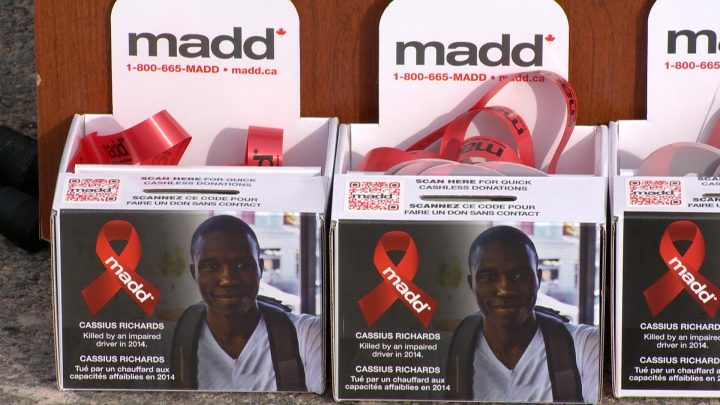 Thousands of red ribbons will be distributed across Canada.