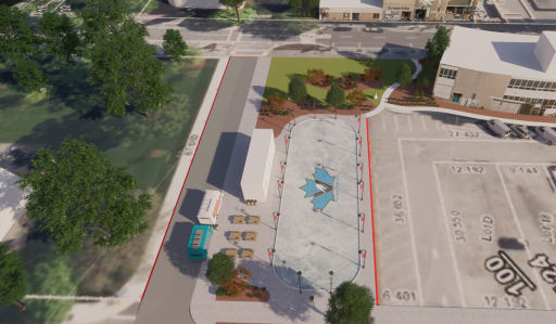 The outdoor ice rink proposed for downtown Penticton