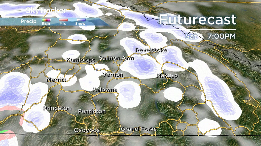 Pockets of snow will linger in some areas on Saturday.