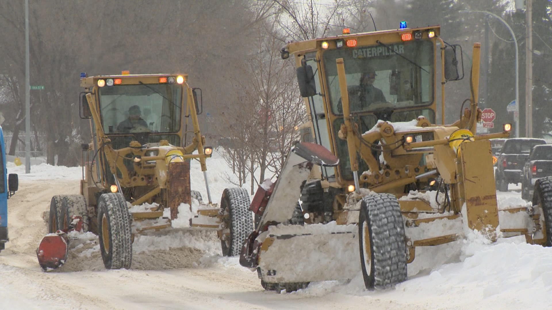 Saskatoon residential street plowing begins ahead of schedule