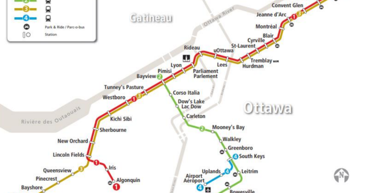 Ottawa LRT: OC Transpo finalizes station names, transit map for Stage 2 ...