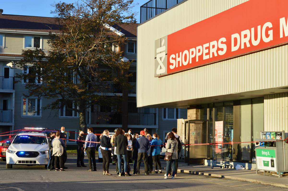Halifax police responded to a scene on Quinpool Road after a man allegedly sprayed several people with sensory irritant at Shoppers Drug Mart on Nov. 10. 