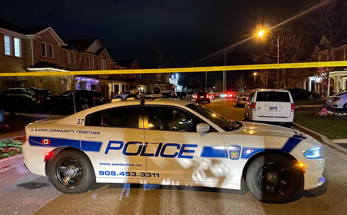 Peel Regional Police say the incident happened on Hollingsworth Circle on Monday.