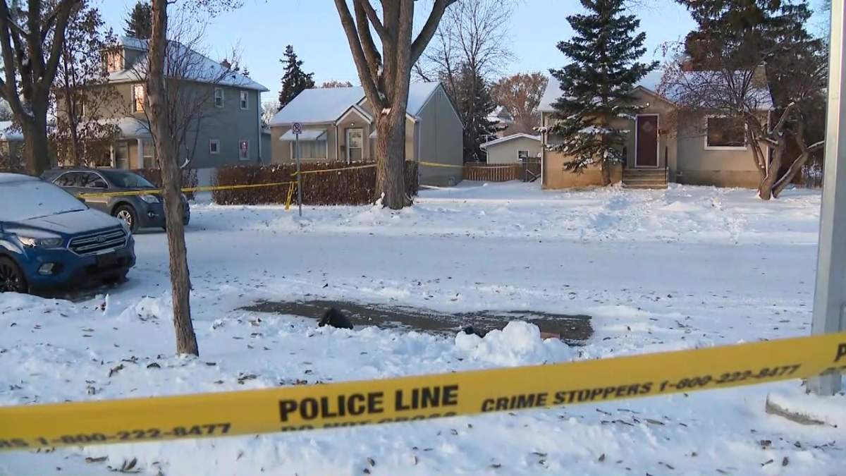 A home on 102 Street near 121 Avenue in Edmonton’s Westwood neighbourhood was blocked off as police investigated a death in the home. Wednesday, November 11, 2020.