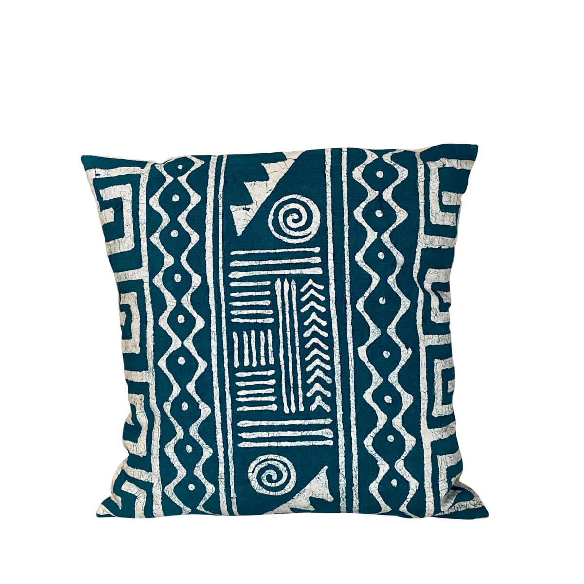 Teal zig-zag pillow, $44.95, available at Batiqua