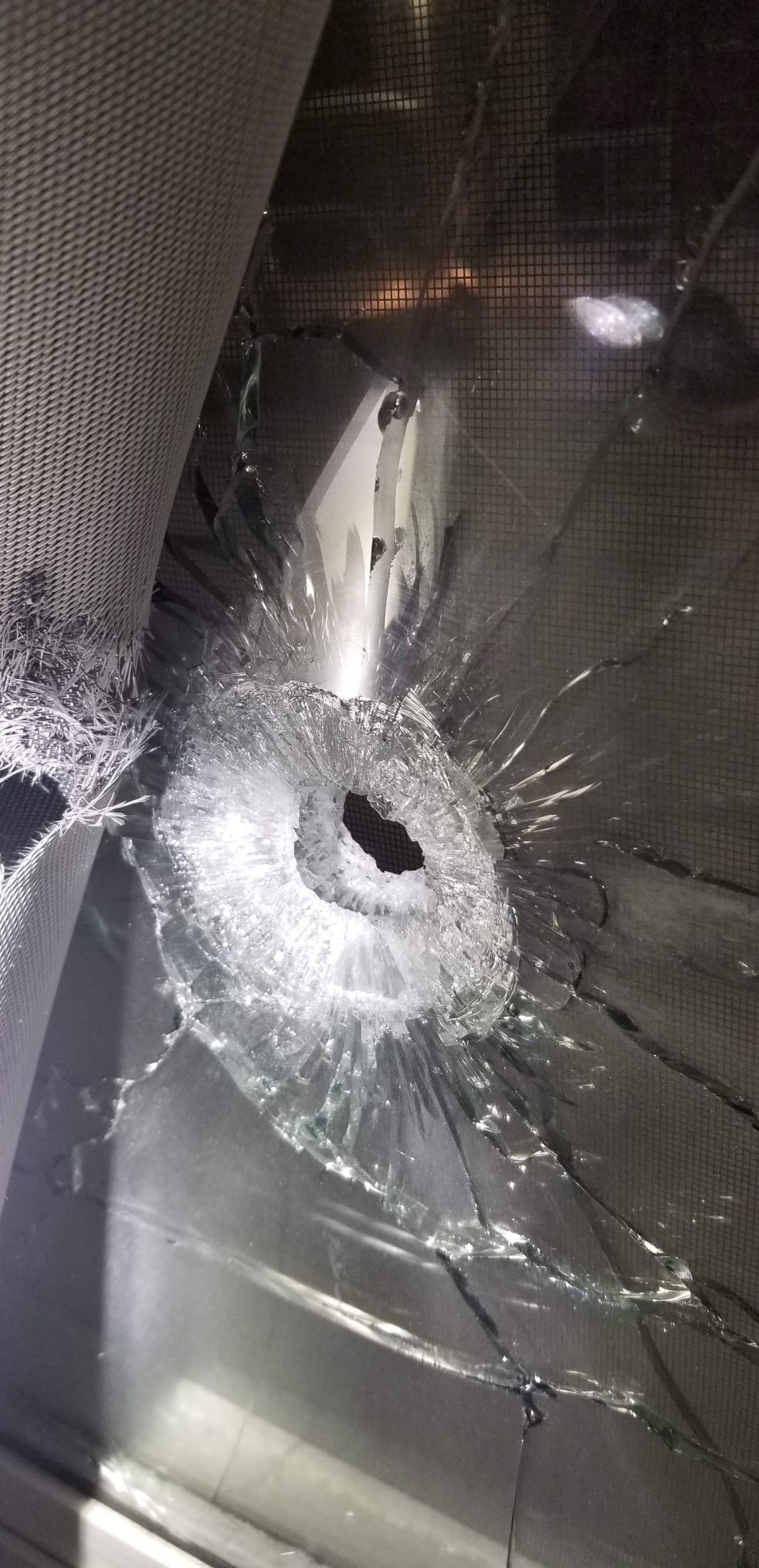 This Thompson, Man., apartment building was shot at early Thursday morning.