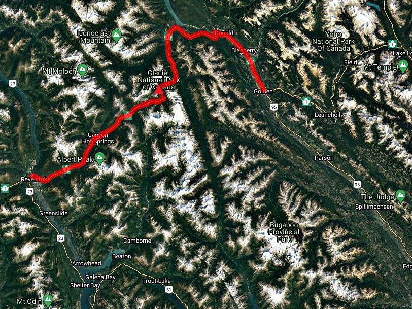 Golden RCMP say a semi jack-knifed into oncoming traffic and collided with a passenger vehicle. 