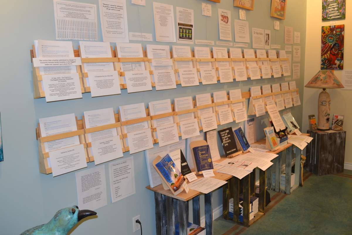 Dave Shearer transformed half of his art gallery into a “truth centre,” disputing evidence-based public health recommendations and restrictions.