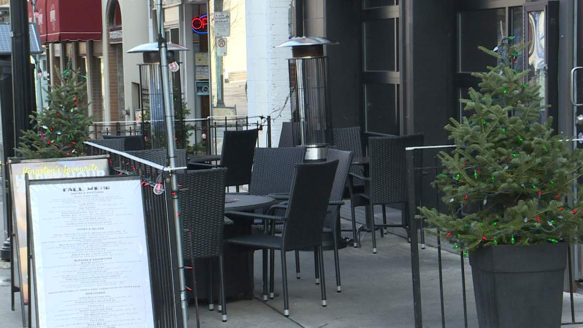 Outdoor patio at The Public House.