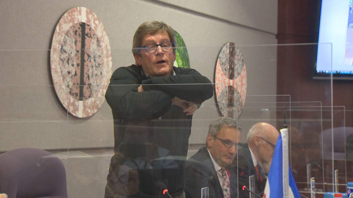 Ward 2 Councillor Blair Lawrence stood up, stared into a camera, and challenged the New Brunswick government to match the city’s funding commitment and support the Rising Tide project