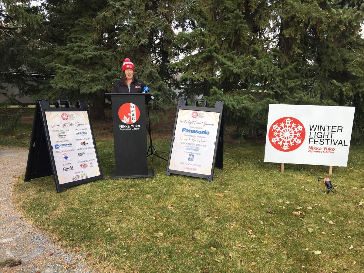 Michelle Day, executive director of the Nikka Yuko Japanese Garden, says they hope to welcome at least 15,000 visitors to their Winter Light Festival starting December 3.