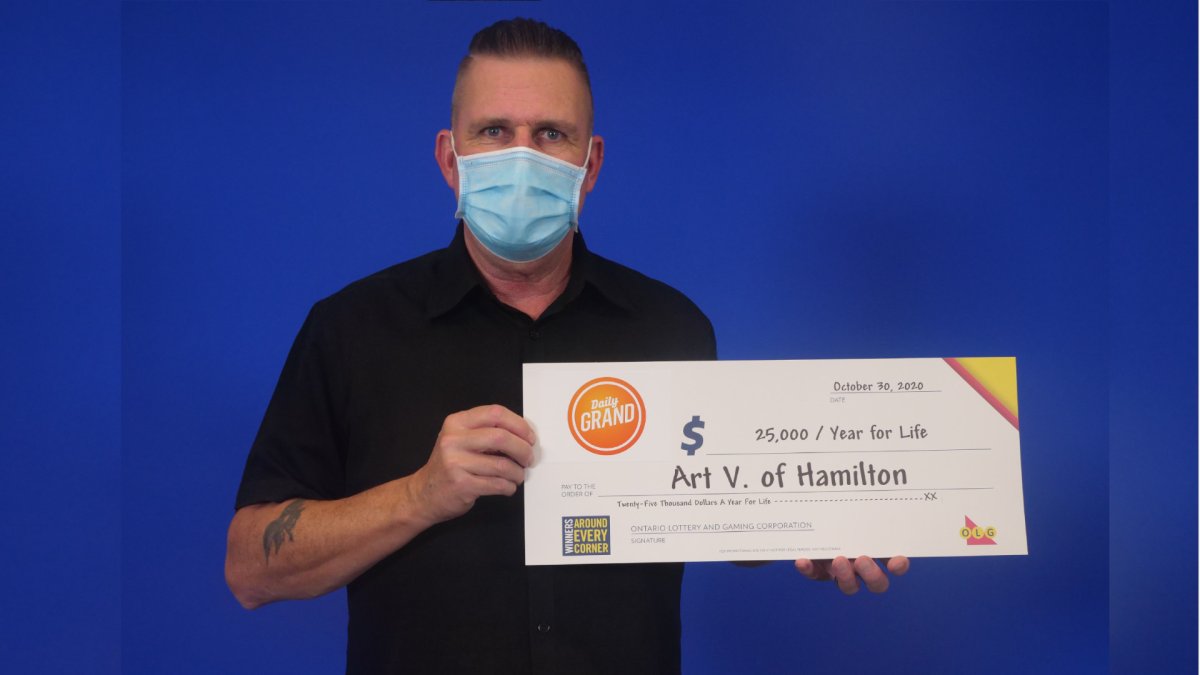 Hamilton lottery winner Art Vandenhoek will be using the $500,000 he won to pay bills and buy some real estate.
