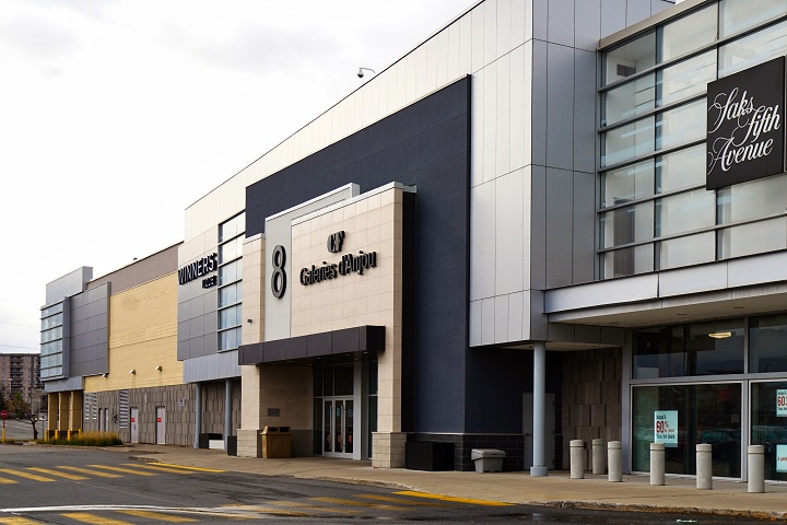 The Galeries d'Anjou mall is pictured on Nov. 2. The shopping centre was evacuated Friday evening after an irritant gas was dispersed inside during an altercation. Nov. 27, 2020.