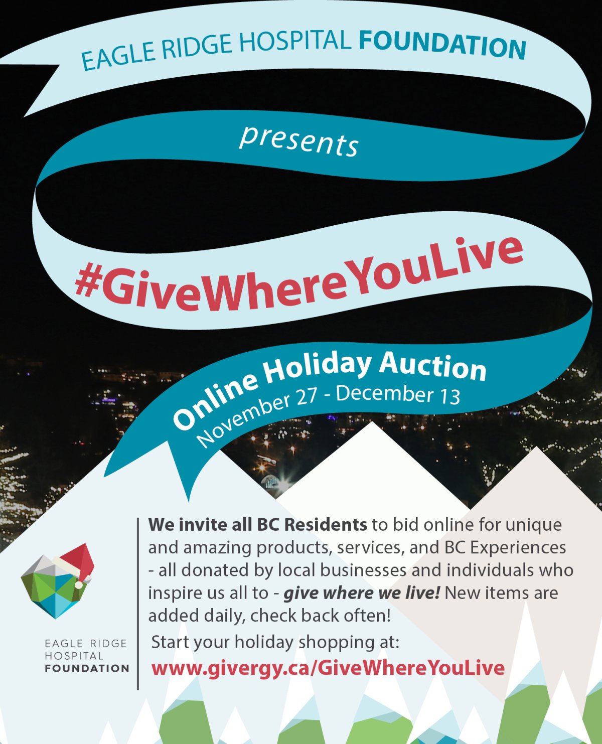 Eagle Ridge Hospital Foundation – #GiveWhereYouLive – Online Holiday Auction - image