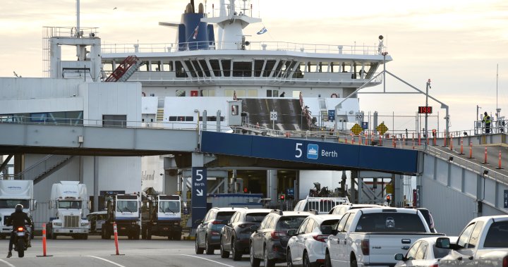 Numerous BC Ferries sailings cancelled amid wind warnings