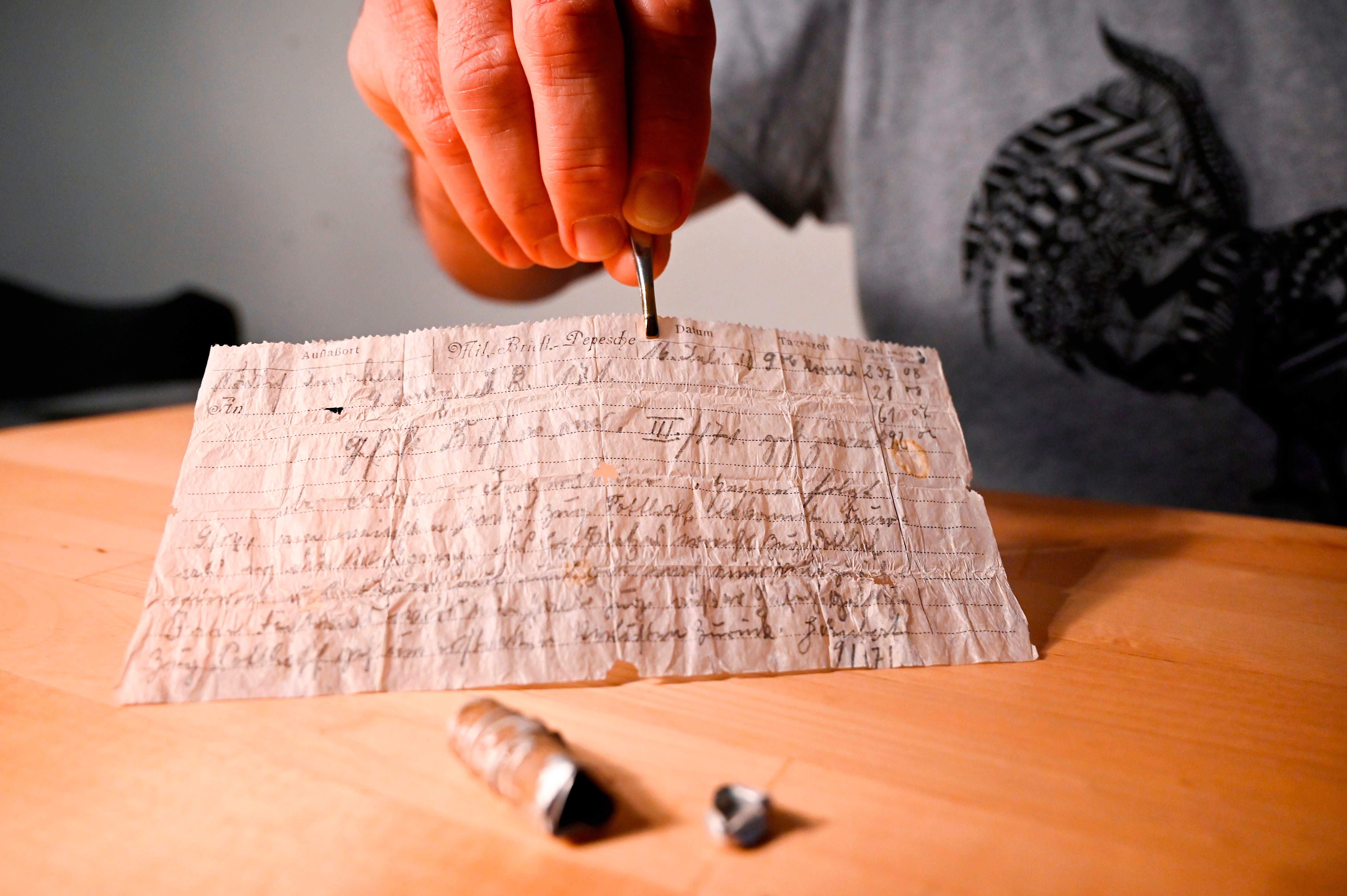 100-year-old carrier pigeon message, never delivered, found in 
