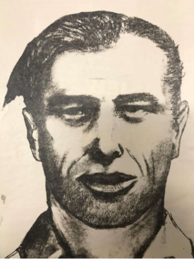 A sketch of the suspect in the 1957 murder.