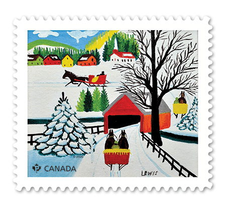 Canada Post is honouring folk artist Maud Lewis in its new release of seasonal stamps. 