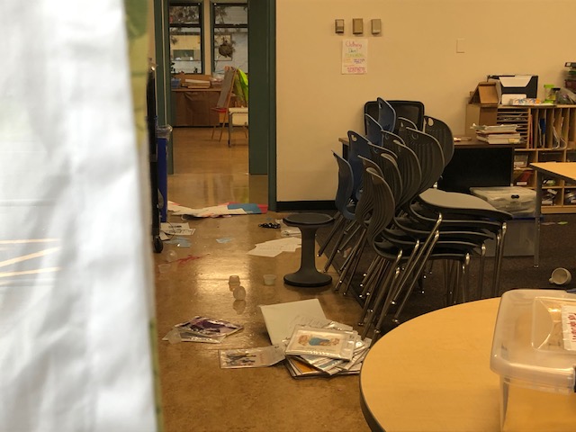 A look inside Fairview Elementary School in Maple Ridge B.C. Monday morning. Photo by Karl Casselman / Global News