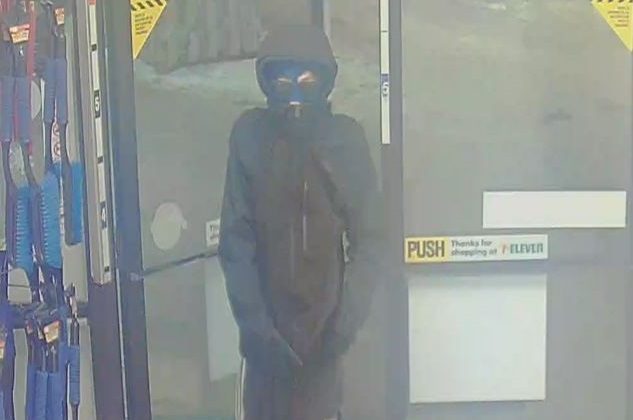 RCMP search for suspect in Sherwood Park 7-Eleven robbery, Friday, Nov. 27, 2020. 