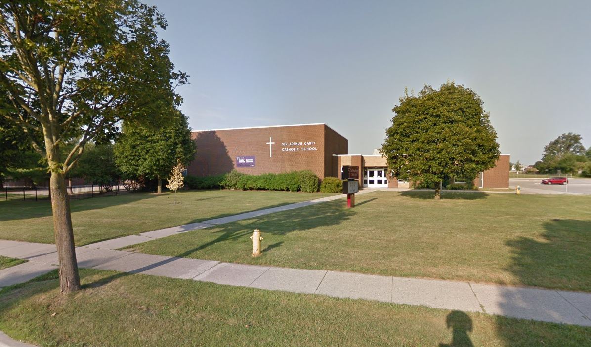 Sir Arthur Carty elementary school in London's White Oaks neighbourhood.