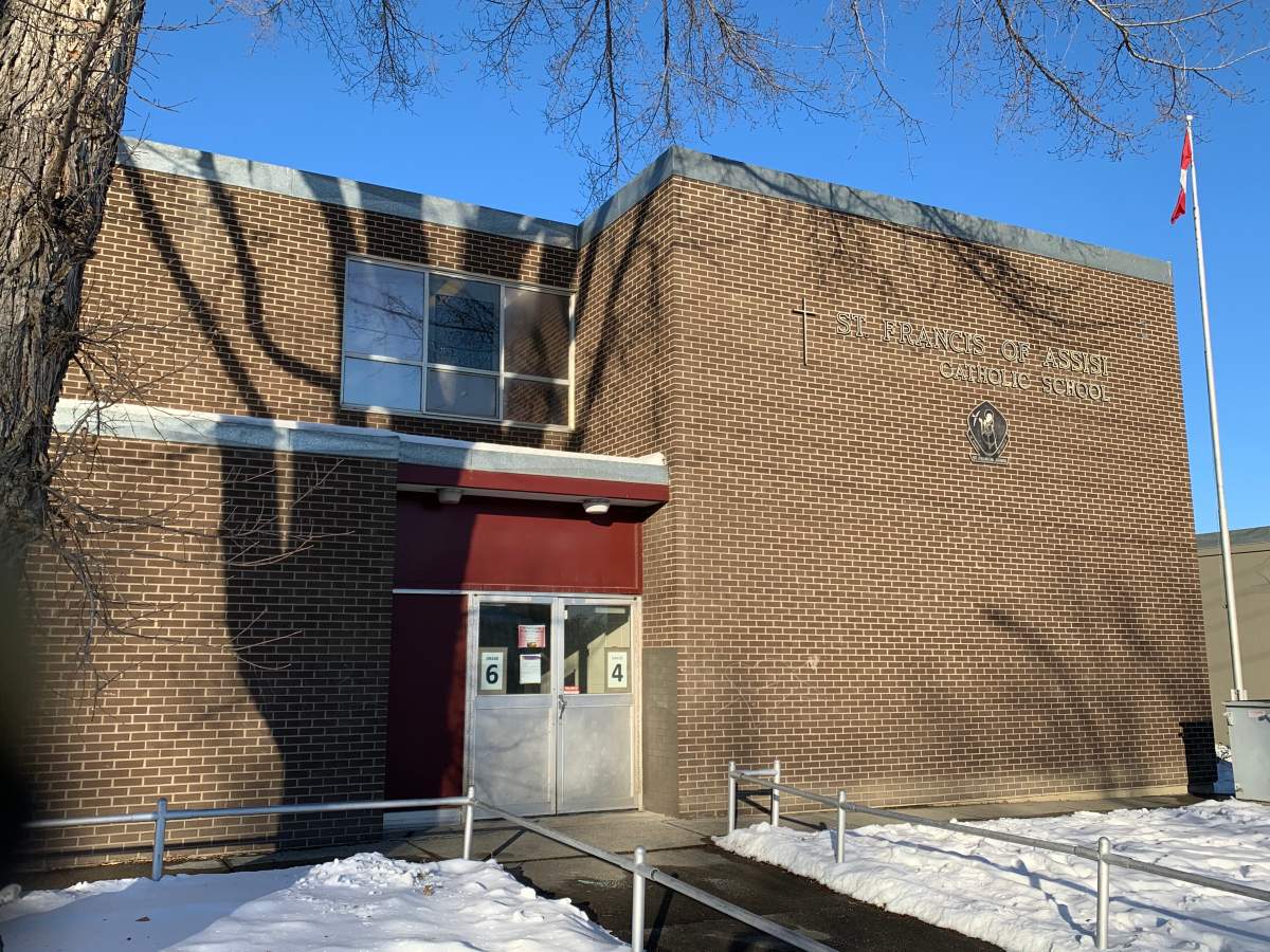 St. Francis of Assisi Elementary in northeast Edmonton pictured on Thursday, Nov. 12, 2020.