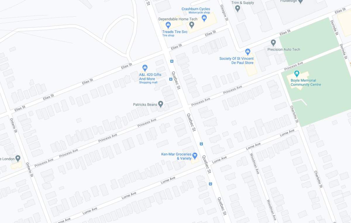 Police say the incident occurred in the area of Quebec Street and Princess Avenue. 