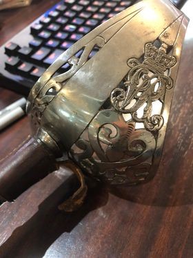 Clinton Beck says a sword was stolen during a break in at his antique store on Nov. 23, 2020.