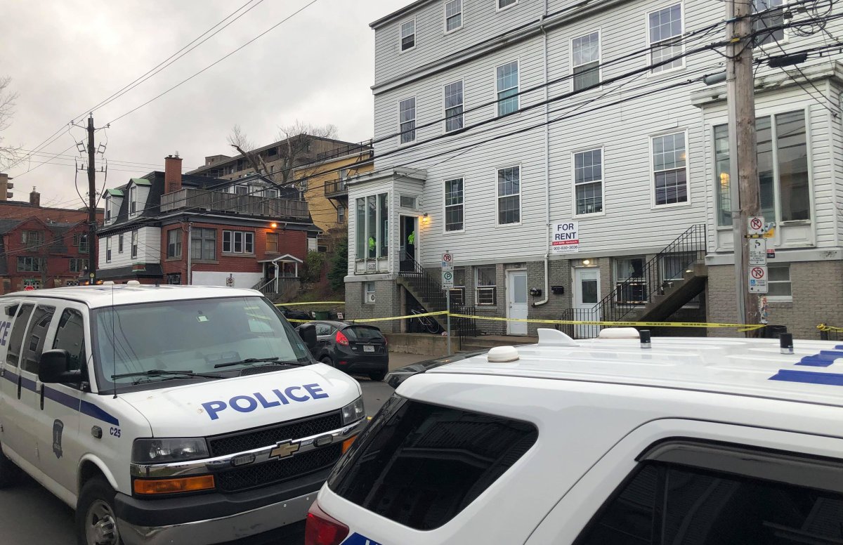 Halifax police on scene at a weapons complaint on Morris Street on Dec. 8, 2020. 