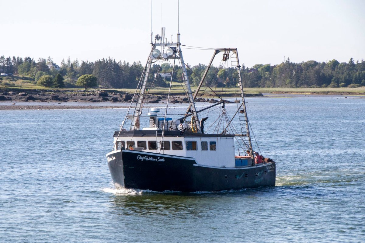 The scallop boat Chief William Saulis returns to port in Yarmouth, N.S., in this undated photo.  The vessel is believed to have sunk off the coast of Nova Scotia on Dec. 15, 2020.