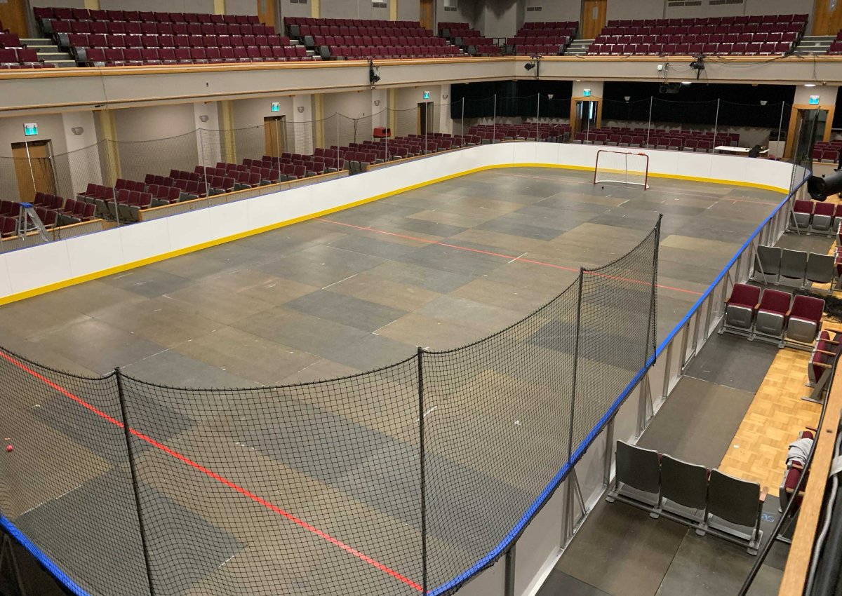 London’s Centennial Hall opens new, albeit temporary, indoor ball hockey rink - image