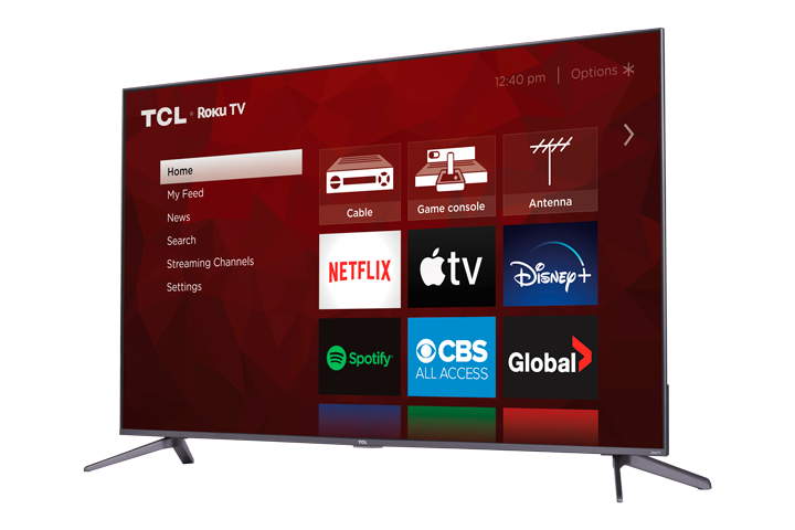 The TCL 5-Series line offers up a stellar 4K QLED display with Roku built-in.