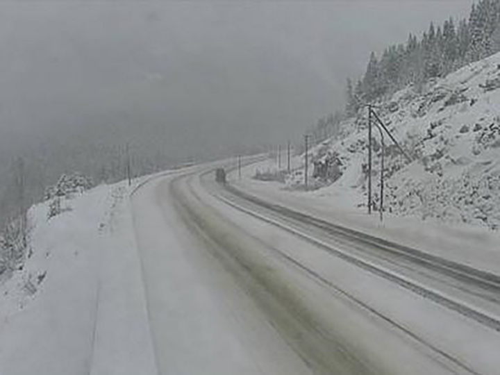 Snowfall Warnings Issued For Coquihalla, Highway 3 In B.C.’s Southern ...