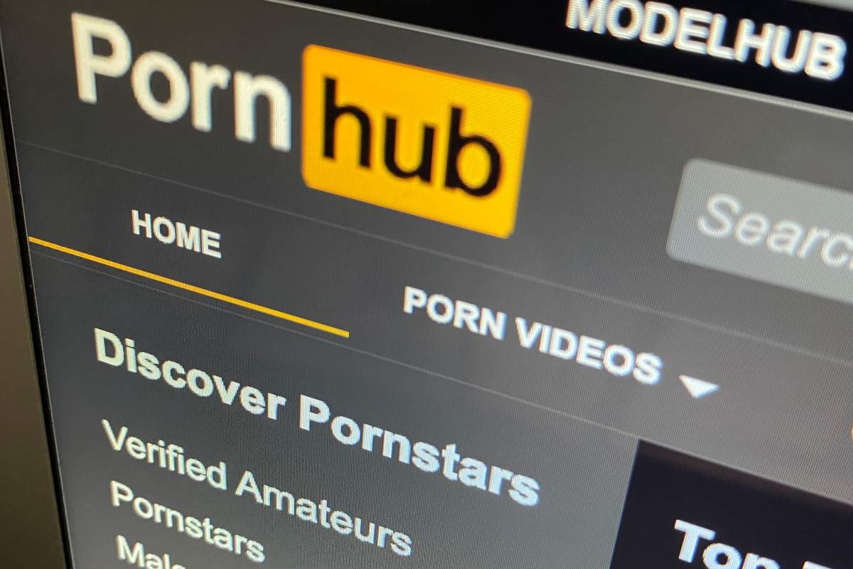 The Pornhub website is shown on a computer screen in Toronto on Wednesday, Dec. 16, 2020.