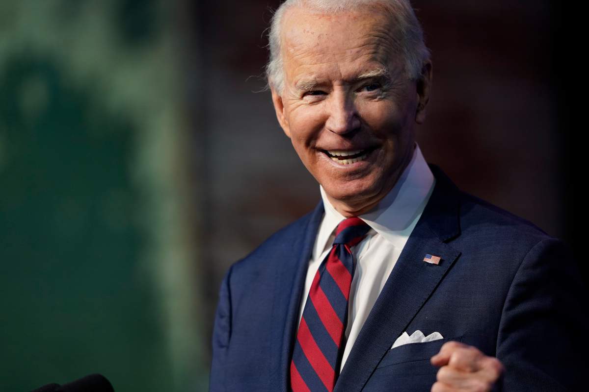 President-elect Joe Biden announces his climate and energy team nominees and appointees at The Queen Theater in Wilmington Del., Saturday, Dec. 19, 2020.