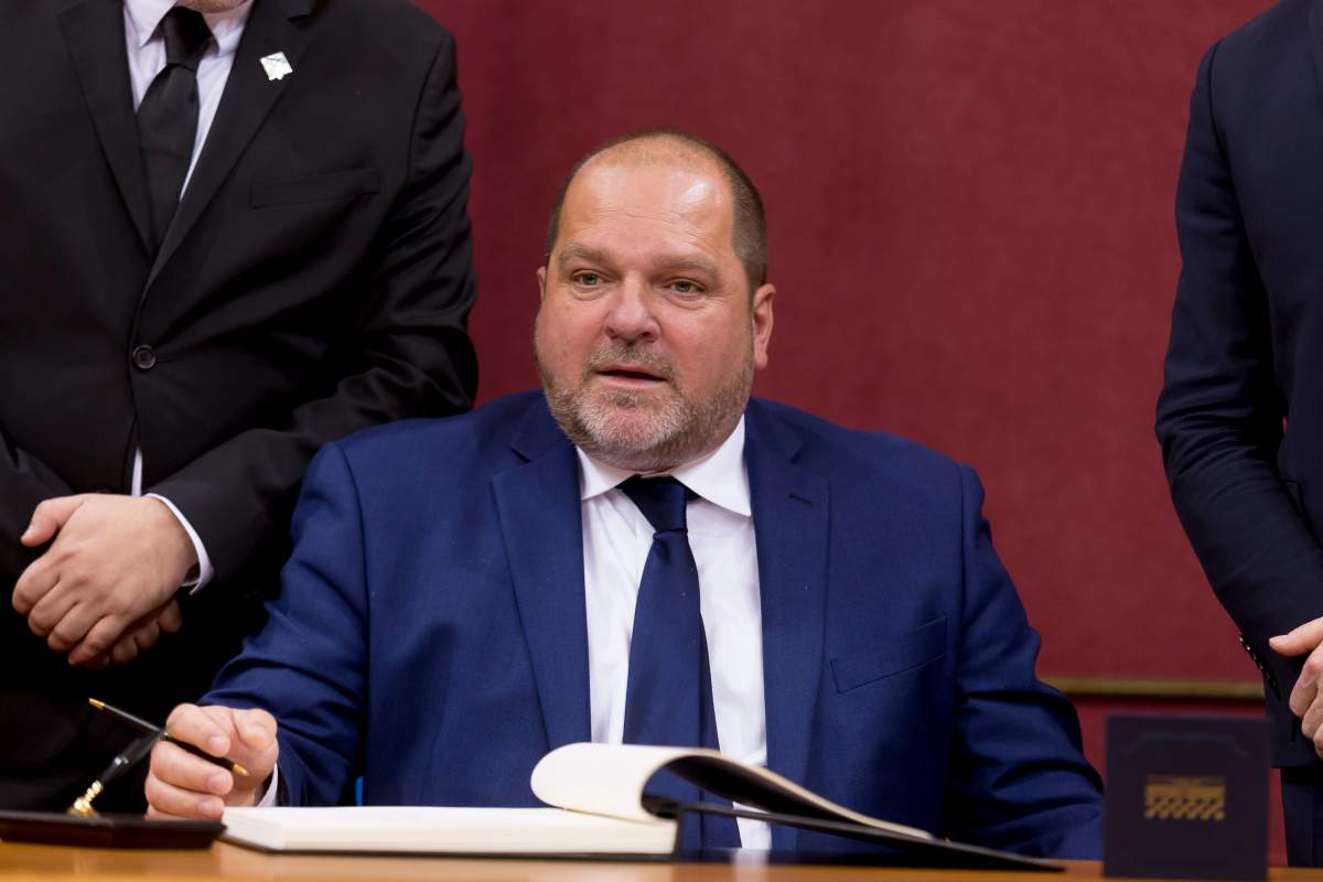 Parti Québecois MNA Harold LeBel is sworn in at the National Assembly in Quebec City on Friday, October 19, 2018. 