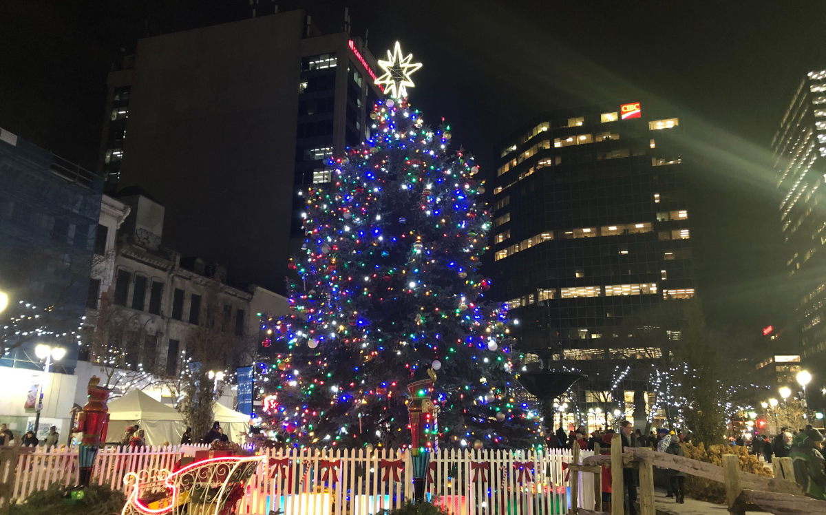 The Christmas Tree of Hope tree lighting ceremony will start at 6 o'clock Friday evening at Gore Park, in compliance with COVID-19 protocols.